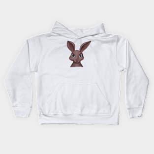 Cute Hare Drawing Kids Hoodie